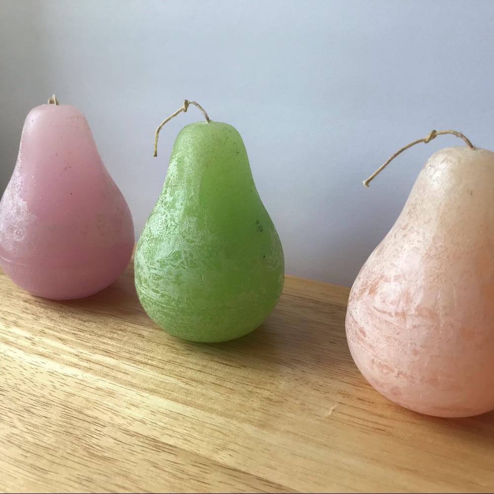 Timber Pear candles - three